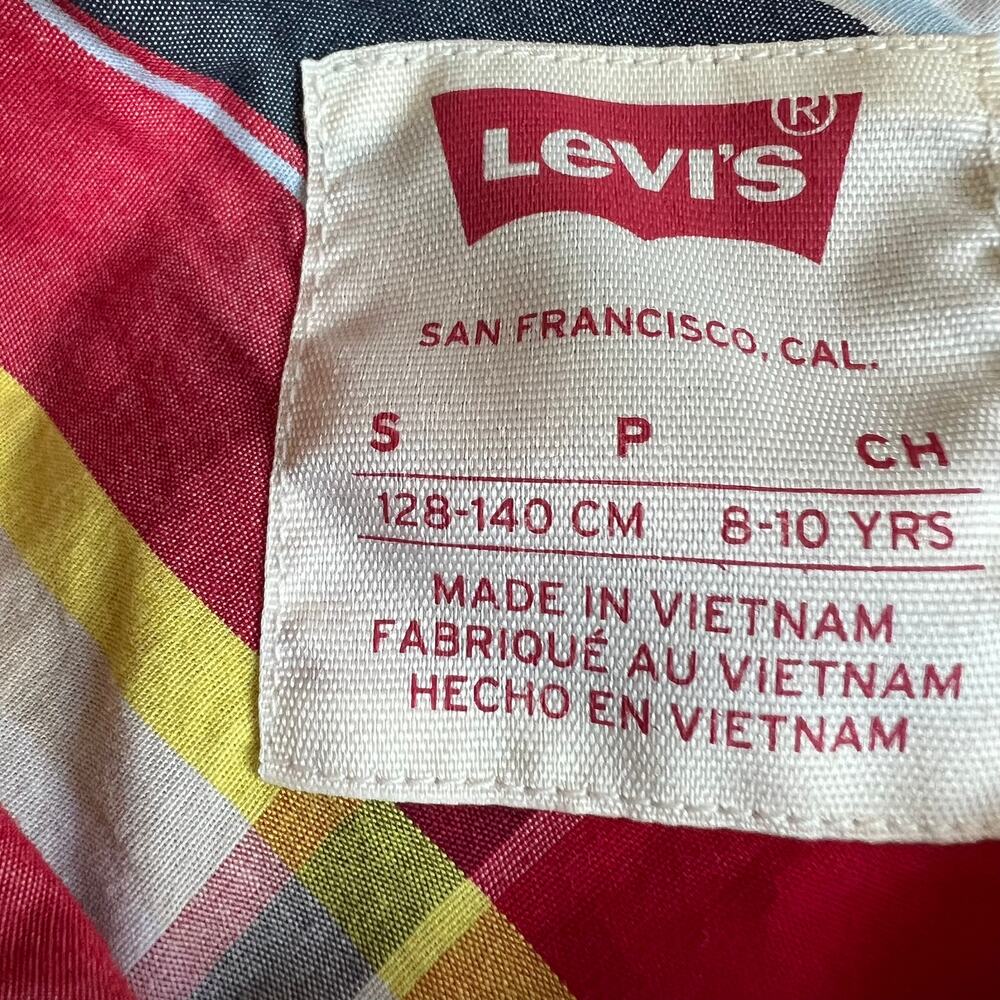 NEW Levi's Plaid Button-Down Shirt S 8/10 - Picture 8 of 10